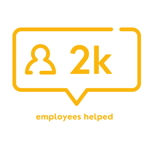 we've helped 2000 employees so far